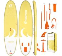 Planche de Surf Paddle Gonflable Adulte/Ados Stand up Paddle 335cm Paddle Board avec Pagaie Réglable, Pompe, Sac & Aileron pour Surf, Randonnée et Fitness sur Lacs, Rivières & Mer