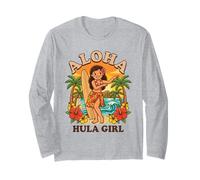 Planche de Surf rétro Hawaï Hula Girl Aloha Tropical Beach Sunset Manche Longue