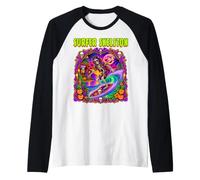 Planche de Surf Squelette de Surf Horreur effrayante pour Homme et garçon Manche Raglan