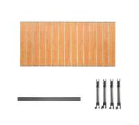 Planche de table pliante pour chariot de jardin avec support réglable en hauteur et utilisation efficace de l'espace extérieur (jaune, 95 x 55 cm)