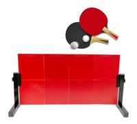 Planche de Tennis de Table Rebond,Planche de Rebounder Tennis de Table Pro, Angle réglable à 360° avec 8 caoutchoucs Rouges,Planche Retour de Rebond, pour la Maison, la Gym, l'intérieur et l'extérieu