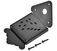 Planche de tirage de câble pour mandoline, accessoires pour mandoline, ancrage à boucle en acier pour cordes à 8, 10 ou 12 boucles, couvercle décoratif chromé pour boîte électrique (QB09 noir sans