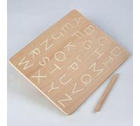 Planche De Traçage En Bois, Jouet D'Apprentissage Montessori Double Face Pour Débutants En Voiture
