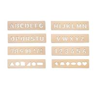 Planche de Traçage en Bois pour 8 Pièces Développement De La Motricité Fine | Planches de Traçage Géométrique d'Apprentissage 5,08x20,32cm Pour Maternelle Élèves
