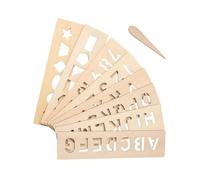 Planche de Traçage pour 8 Pièces Développement De La Motricité Fine | Planche à tracer formes chiffres 5,1 x 20,3 cm Pour Maternelle Élèves