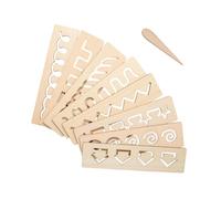 Planche de Traçage pour 8 Pièces Développement De La Motricité Fine | Planche à tracer formes chiffres 5,1 x 20,3 cm Pour Maternelle Élèves