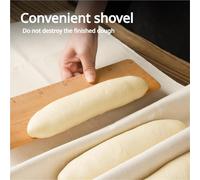 Planche De Transfert Pain Planche de transfert pâte, plaque en bois carbonisé hêtre avec planches à bascule, outil cuisson(A 33x10cm)