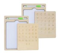 Planche d'Écriture en Bois Style Russe et Arabe, Tableau Alphabet en Bois pour Apprendre les Lettres, Jeu Éducatif Interactif Dessin pour Fille Garçon Idéal Anniversaire