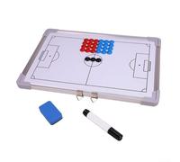 Planche d'enseignement de football en alliage d'aluminium pour les entraîneurs pour illustrer des scénarios de match avec des mises en page double face et des marqueurs de position magnétiques