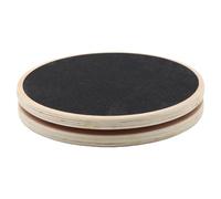 Planche d'entraînement à la taille - Planche pour sculpter le cœur, disque antidérapant en bois avec roulements rotatifs en acier et poignée texturée pour couper les abdominaux, les bras et tonifier
