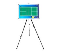 Planche d'entraînement de badminton magnétique, design double face, avec trépied et sac de rangement, pour la planification stratégique et l'enseignement (2)