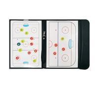 Planche D'Entraînement De Balle De Hockey sur Glace, Planche Tactique Effaçable, avec Stylo Effaçable, Format Pliable, Disponible Recto-verso, pour l'Enseignement
