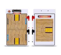 Planche d'entraînement de basket-ball, tableau de basket-ball effaçable pour entraîneurs, double face, facile à écrire et à nettoyer, pour des explications tactiques