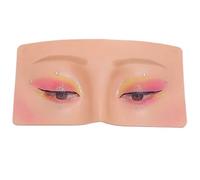 Planche d'entraînement du maquillage, modèle réaliste réutilisable | Tableau d'entraînement du maquillage des yeux, pour extensions de cils, fard à paupières, sourcils, cils