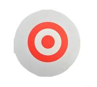 Planche d'entraînement mobile portable en mousse EVA avec cercles contrastés pour entraînement intérieur et extérieur (blanc rouge)