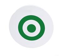 Planche d'entraînement mobile portable en mousse EVA avec cercles contrastés pour entraînement intérieur et extérieur (blanc vert)