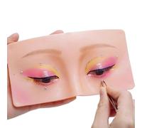 Planche d'Entraînement pour Maquillage du Visage, Aide au Maquillage en Silicone Réutilisable, Entraînement Pour La Peau Et Les Yeux, Pour les Artistes, les Amateurs Autodidactes et les Femmes