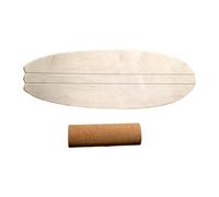 Planche d'équilibre à Une Jambe Planche d'équilibre avec rouleau, planche d'équilibrage en bois, équilibre d'entraînement
