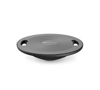 Hop-Sport Planche d'équilibre avec poignées, Diamètre 40 cm, Capacité de charge de 150 kg, Plateau d'équilibre oscillant antidérapant, Balance Board pour le renforcement musculaire et l’amélioration de l'équilibre et de la coordination, Gris Gris