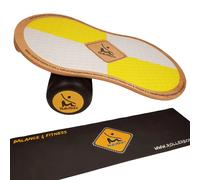 Planche d'équilibre avec tapis RollerBone Eva Pro Jaune 74x41,5x3 cm