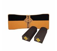 RollerBone Planche d'équilibre Fitbone + briques Marron 90x35x2,5 cm Unisexe