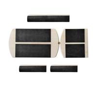 Planche d'équilibre en bois à une jambe - Entraîneur de stabilité à bascule antidérapant | Renforcement de la cheville, outil de physiothérapie, civière correctrice de pour soulager la douleur