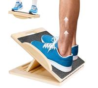 Planche d'équilibre et planche inclinée en bois réglable pour étirement du mollet, planche mobile pour physiothérapie, entraînement d'équilibre, 1,8 cm d'épaisseur, pour squats, étirement musculaire