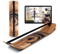 Gibbon Planche d'équilibre Giboard Set Active – Sangle & système de tension – Bois de hêtre FSC Noir
