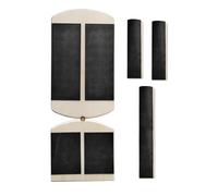 Planche d'Équilibre pour Pieds | Correcteur de Stabilité Jambe | Planche d'Équilibre en Bois Antidérapante pour Fitness Yoga Pilates Renforcement Musculaire Adultes,Renforcement Entraînement