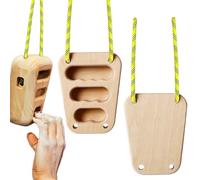 Planche d'escalade | 2 appareils d'entraînement de la planche à doigts en bois pour la maison, l'extérieur et la salle de sport - Appareil d'entraînement pour grimpeurs, hommes, femmes et rééducation