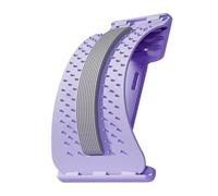 Planche d'étirement du dos, réglable sur 3 niveaux, dispositif de craquage portable, accessoire de soutien lombaire, cadre compact de taille 39 x 25 cm, kit d'entraînement en position assise