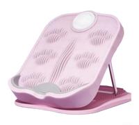 Planche d'étirement pliable pour mollet avec 18 niveaux réglables, rembourrage en mousse souple, base antidérapante et texture de massage 3D pour exercice des jambes, utilisation à la maison ou à la