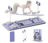 Planche d'exercice abdominale multifonctionnelle for Pilates, appareil d'exercice for la maison avec support de coude et résistance