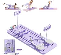 Planche d'exercice Abdominale, Planche de Pilates Reformer Pliable, Pompes, d'entraînement à roulettes for abdominaux