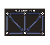 Planche d'exercice de pas de football - Guide de modèle de pas léger améliore la vitesse du pied, l'agilité, l'équilibre, convient au quotidien, à la maison, au jardin, à l'aire de jeu, aux activités