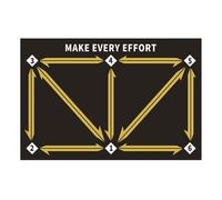 Planche d'exercice de pas de football - Guide de modèle de pas léger améliore la vitesse du pied, l'agilité, l'équilibre, convient au quotidien, à la maison, au jardin, à l'aire de jeu, aux activités