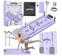Planche d'exercice multifonctionnelle 10 en 1 Pilates Reformer avec poignées pour pompes