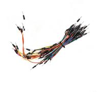 Planche d'expérimentation sans soudure pour fils de démarrage 65/140 pièces, code couleur 22 AWG, noyau solide pour test de circuits imprimés, kits de bricolage de différentes tailles (65 pièces)