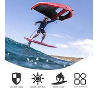 Planche D'hydroptère Gonflable, Voile De Surf Portable, Aile De Surf Gonflable, Aile De Kitesurf, Planche à Voile, Aile De Surf Gonflable Avec Fenêtre, Pour Sports Nautiques, Kitesurf, Surf,5㎡