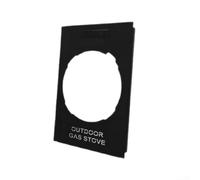 Planche en acier inoxydable pour table de réchaud IGT B17 B18 B19, accessoire de camping avec poignée rétractable et sac de rangement pour cuisine en plein air Noir 36 x 25 cm