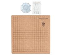 Planche en avec épingles - 20 x 20 cm - Planche de projet portable avec grilles et broches - Planche en réutilisable avec instructions pour tresser bracelets, tresses, perruques
