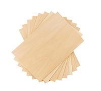 Planche En Bois Brut 10 planches de tilleul 15 x cm - Feuilles bois brut 2 mm d'épaisseur for le modélisme et la décoration
