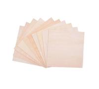 Planche En Bois Brut Lot de 5/10 feuilles contreplaqué 100/200/300 mm long, 100 large et 1 à 8 d'épaisseur, for projets bricolage accessoires en bois(Woodcolor 10pcs,200x100x1.5mm)