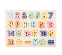 Planche En Bois De 20cm, Puzzle 3d Coloré, Jouet Éducatif Précoce Pour Enfants, Jeu Familial Avec Lettres Assorties, Garçon Et Fille, 1 Pièce