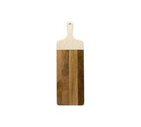 Planche en bois de manguier avec manche texturé nid d'abeille beige (L58cm) - -