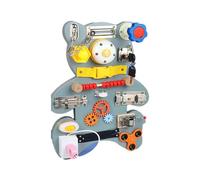 Planche en bois d'ours amusante pour les activités sensorielles favorise le développement cognitif chez les enfants de 3 à 6 ans. Jouet amusant et éducatif pour l'apprentissage précoce des compétences