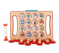Planche En Bois Jeu De Correspondance, Jeu De Mémoire, Échecs, Nombres D'Animaux, Jouet D'Entraînement Intelligent, Jouet Éducatif Montessori Pour Enfants, Cadeaux De Noël