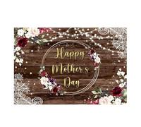 Planche en Bois, Mur de Fleurs, arrière-Plan Photographie, Fournitures décoration for fête d'anniversaire et Mariage, Accessoires Photo pour Photographie(Brown5,Vinyl-W270xH180cm)