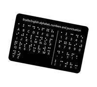 Planche en braille pour débutant avec points en relief, lettres et chiffres et touche d'apprentissage de la ponctuation pour enfant aveugle adulte planche d'étude en aluminium