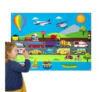 Planche en feutre pour tout-petits, planche en feutre flanelle pour l'école maternelle - Ensemble de tableau d'histoires multifonction en feutre moelleux pour animaux de compagnie et animaux de ferme